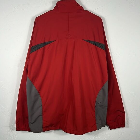 🔥🔥 PATAGONIA Men’s Polyester Full Zip Windbreaker Jacket - Sz XL - Rust/Gray - Picture 11 of 12